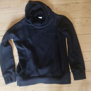ZYIA  Women's oh so soft Black cowlneck sweatshirt size Small
